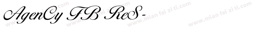 AgenCy FB ReS字体转换